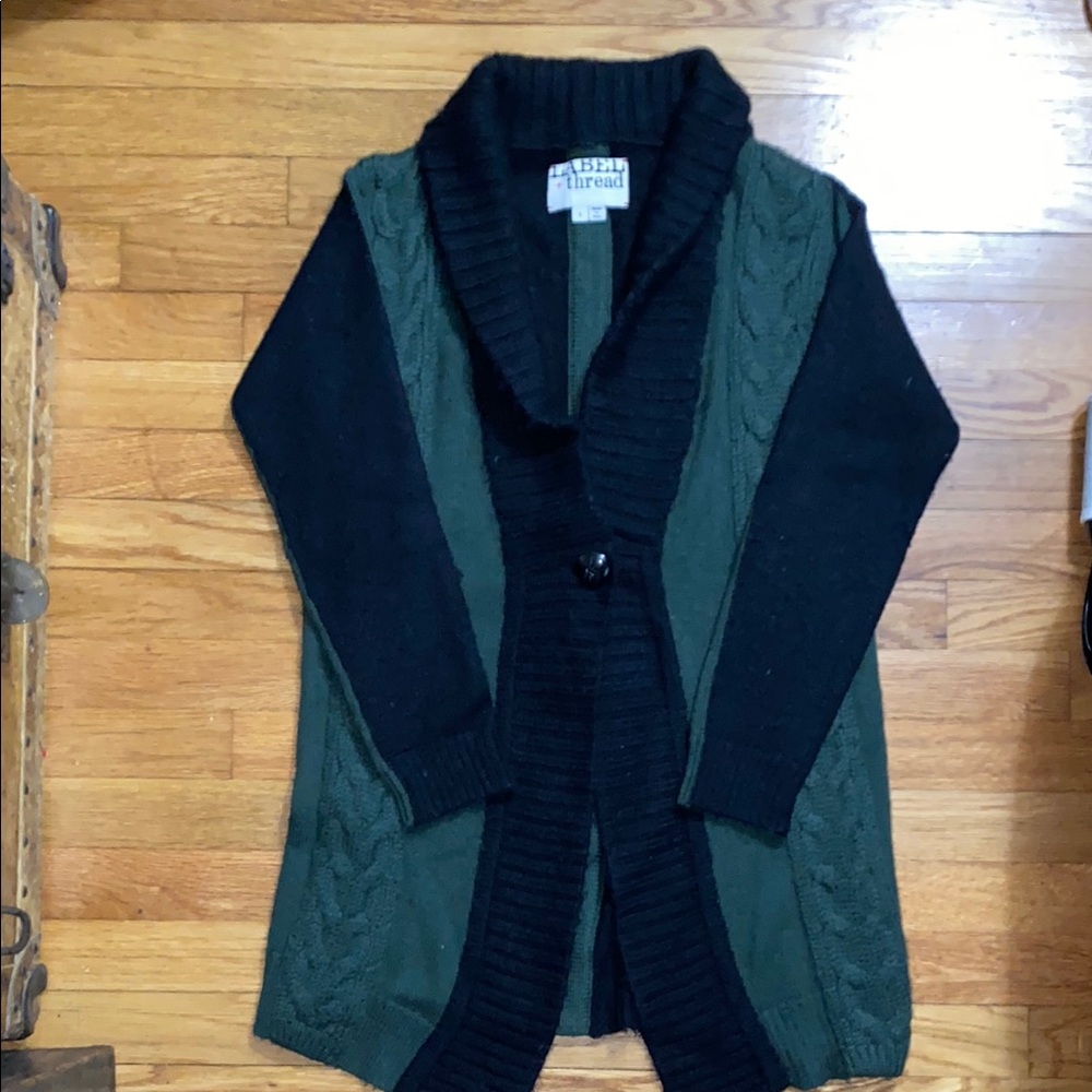 LABEL + thread Shawl Collar Cardigan